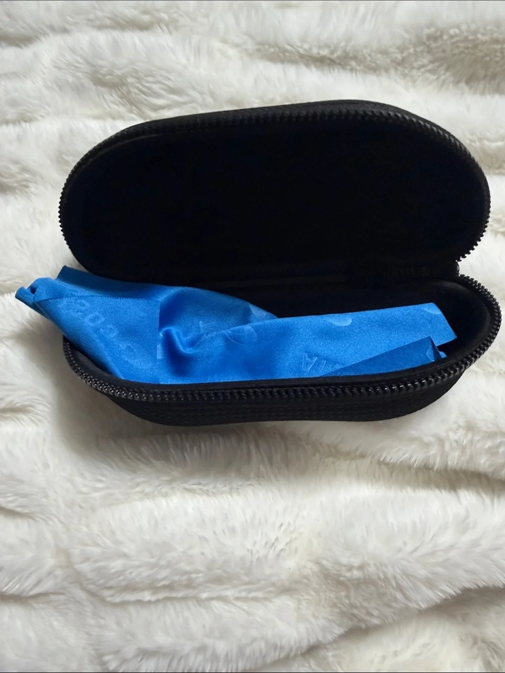 Costa Black Sunglasses Case with Blue Logo Accent